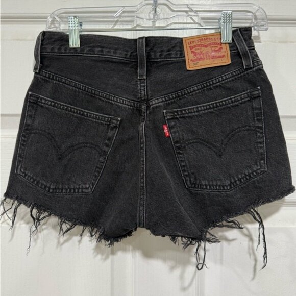 Levi’s Black Denim Women's Shorts - Picture 2 of 2